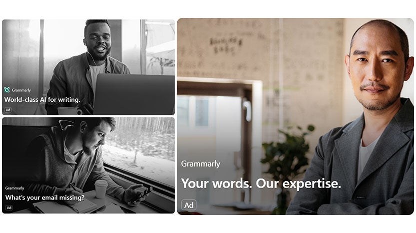 Examples of Grammarly’s successful ads